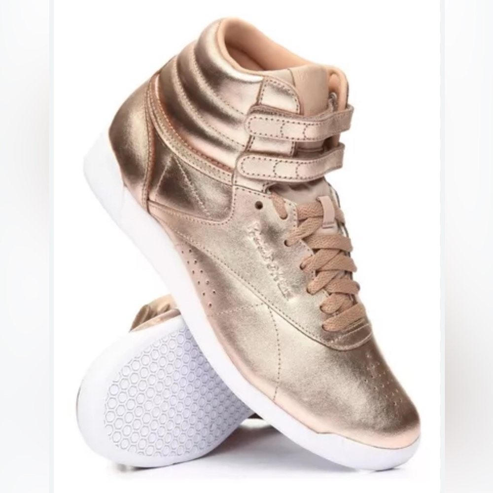 Reebok Retro Freestyle High Top Gold Metallic 👑🏆🥇